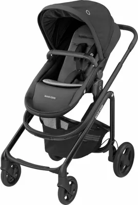 Produktbild von Maxi-Cosi Lila CP Komfort-Kinderwagen, faltbar, 6 Monate bis 4 Jahre, 0-22 kg, Essential Black (schwarz)