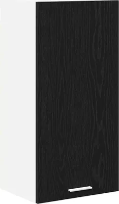 Produktbild von vidaXL Hängeschrank Riga Schwarze Eiche und Weiß 40 x 31 x 80 cm