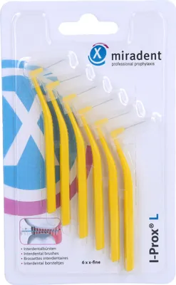 Produktbild von miradent I-Prox L Interdentalbürste 0,5mm gelb, 6 St