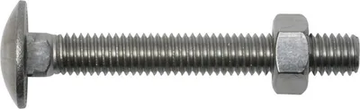 Produktbild von Schlossschraube mit Mutter DIN 603 M6 x 70 mm Edelstahl A2 - 30 Stück