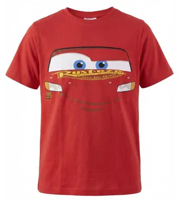 Produktbild von Disney Cars Lightning McQueen T-Shirt für Kinder – Rot, 100% Baumwolle - 140, Rot