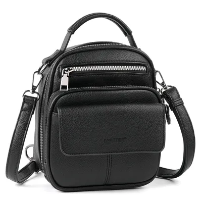 Produktbild von Rucksack Damen klein mit RFID-Schutz, 3-in-1 Eleganter Rucksack Handtasche Schultertasche, mit verstellbarer und abnehmbarer Schultergurt, Leichter Cityrucksack für Frauen