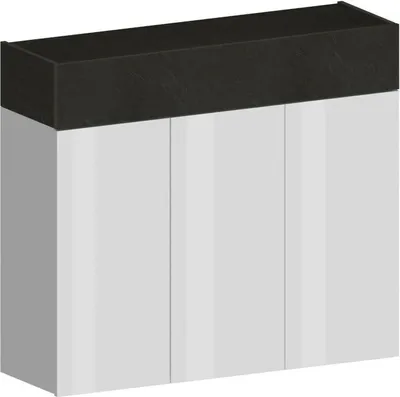 Produktbild von Dmora Schuhschrank Nick 114x38x100 cm Grau, 24 Paar, 6 Böden, 9 F.