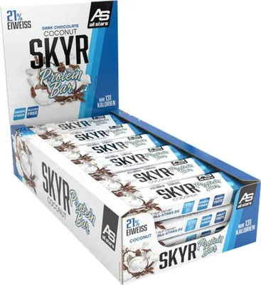 Produktbild von All Stars Skyr Protein Riegel- 24 Riegel a 35 g Dark Chocolate Coconut