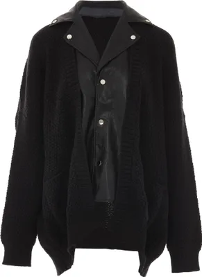 Image de Veste en tricot pour femmes MALUBA - Noir, taille M