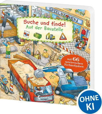 Produktbild von Suche und finde! - Auf der Baustelle: Mit 66 spielerischen Suchaufgaben - Wimmelbuch ab 2 Jahre