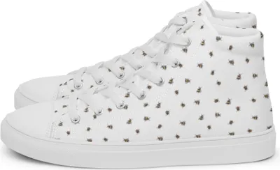 Produktbild von Mr. & Mrs. Panda Turnschuhe Damen Hummel flauschig Größe 38 1/2 - Weiß - Geschenk, Blume, Sportschuhe, Natur, Sneaker, Damenschuhe, Stoffsneaker, Lustige Sprüche, Biene