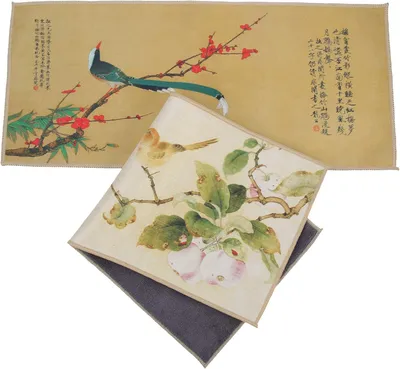 Produktbild von Verdickte Baumwoll Geschirrtücher 2 Stück 40 X 18cm Küchenhandtücher für Haushalt und Gastronomie in Traditionellem Chinesischem Stil