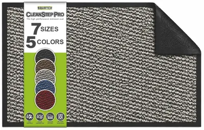 Immagine prodotto di Zerbino lavabile - Antiscivolo - 40 x 60 cm - Grigio - Per interni