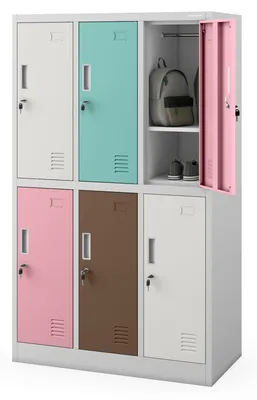 Produktbild von Jan Nowak Schulspind Schließfachschrank Metall 6 Fächer 150x90x45 cm