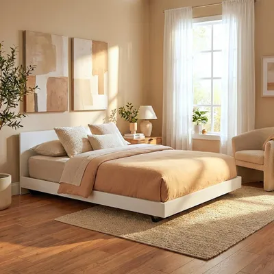 Produktbild von BETT LOFT + LATTENROST + KOPFTEIL / BETT 140x190 - Weiß