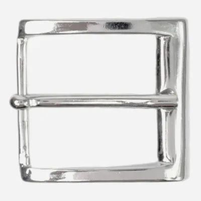 Produktbild von FRONHOFER klassische Gürtelschnalle, Dornschnalle, silber glänzend, 4 cm