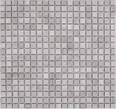 Produktbild von Mosani MOS38-15-2012, Mosaik, Marmor, Grau, Drinnen, Rechteck, 305 mm