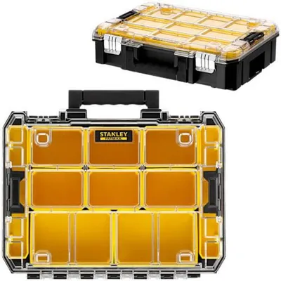 STANLEY BLACK+DECKER FATMAX PRO-STACK Organizer mit transparenter Abdeckung 44x34x12 cm