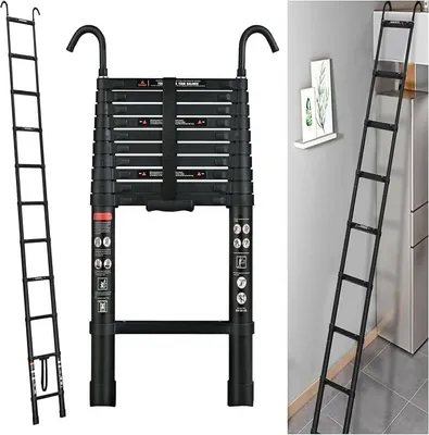 Imagen del producto de Escalera telescópica de aluminio, 3,2 metros