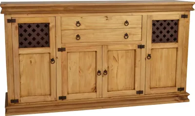 Produktbild von MiaMöbel Sideboard Mexico Möbel 181x100x45 cm Landhausstil Massivholz Pinie Honig