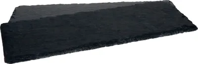 Zdjęcie produktu dla 2x talerze łupkowe 11x30cm podstawka talerz dekoracyjny talerz do serwowania naturalny łupek