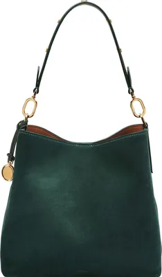 Produktbild von FOSSIL Schultertasche Jessie Bucket Bag Viridian Suede tannengrün