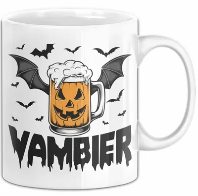 Produktbild von Halloween Tasse Geschenk Vambier Humor Tassen Kaffee-Becher (Weiß)