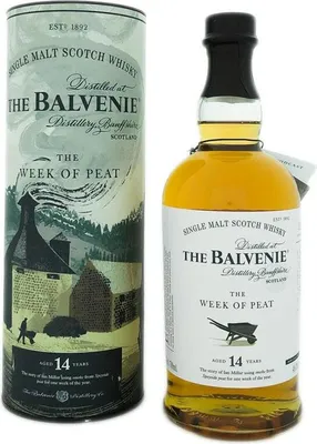 Produktbild von Balvenie 14 Years Week of Peat + Box 700ml 48,3% Vol.