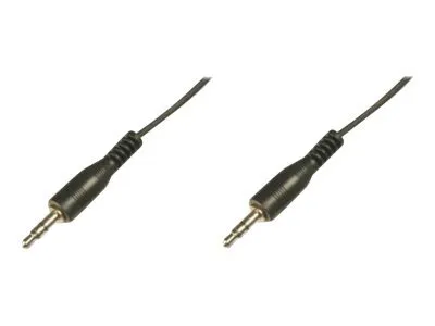 Produktbild von Digitus Audio-Anschlusskabel, Stereo, 3.5mm, Männlich, 3.5mm, Männlich, 2,5 m, Schwarz