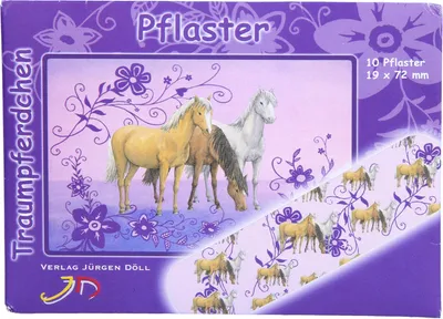 Produktbild von KINDERPFLASTER TRAUMPFERDCHEN - BRIEFCHEN BLAU, 10 St PFL