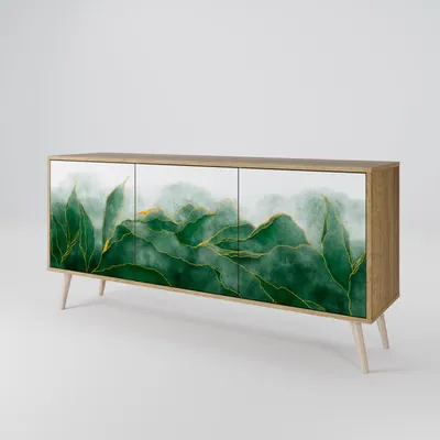 Immagine prodotto di Spacerebels cassettiera a 3 ante - credenza cassettiera - credenza alta - mobile armadio - soggiorno camera da letto - 57,5×164,5×42 (HxLxP)