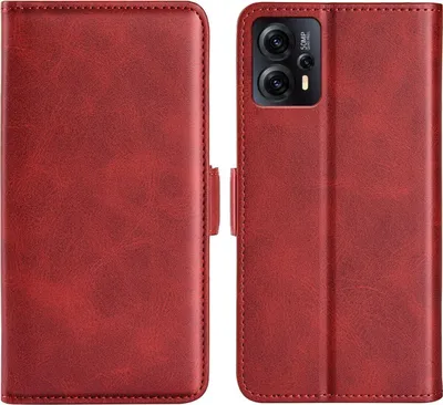 Produktbild von Mobigear Slim Magnet  Motorola Moto E13 Hülle Klapphülle Geldbörse - Rot