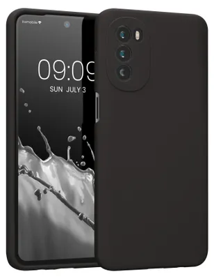 Produktbild von kwmobile Handyhülle für Motorola Moto G52 / Moto G82 5G Hülle - Case Silikon - Kabelloses Laden - Schutzhülle Cover in Schwarz