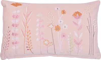 Produktbild von Kissenhülle - 50 x 30 cm - Rosa - Weiß - Orange - mit Reißverschluss