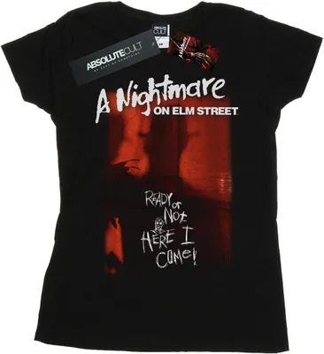 Immagine prodotto di A Nightmare On Elm Street - Maglietta "Here I Come" da donna BI36149 (M) (Nero)