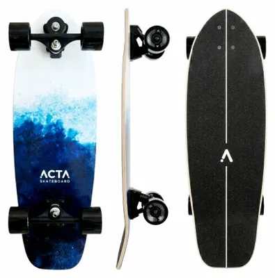Zdjęcie produktu dla ACTA Surfskate Foam V2 31" – Ocean – 7-warstwowa deska surfskate z klonu – idealna dla początkujących i zaawansowanych – do pumptracku, cruisingów i miejskiego carvingu