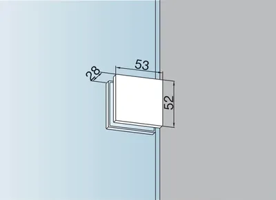Immagine prodotto di Supporto a vite PT 90, spessore vetro 10 mm, acciaio inox (07.021) | Ferramenta per porte in vetro - Accessori dormakaba