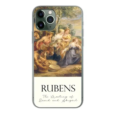 Produktbild von MuchoWow® Handyhülle Schutzhülle Hülle für iPhone 11 Pro Rubens - Kunst - Die Begegnung von David und Abigail Silikon Softcase Handy Hülle - Handy