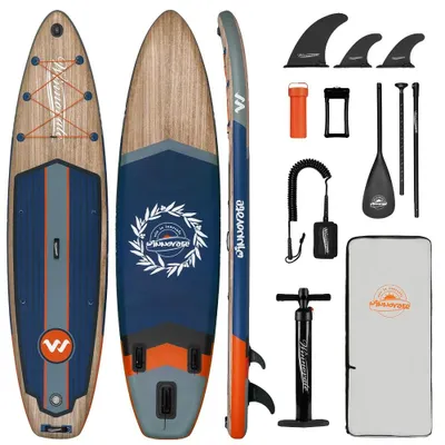 Obrázok produktu pre Stand-up paddleboard, nafukovacia konštrukcia, vysoká nosnosť, farba: tmavomodrá, model: W008