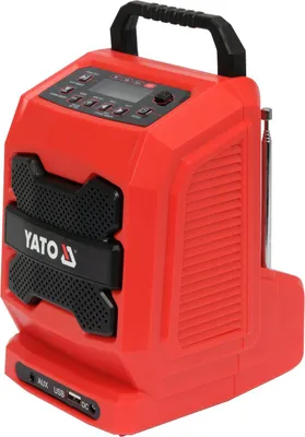 Immagine prodotto di Yato YT-82940 Radio digitale portatile nera, rossa
