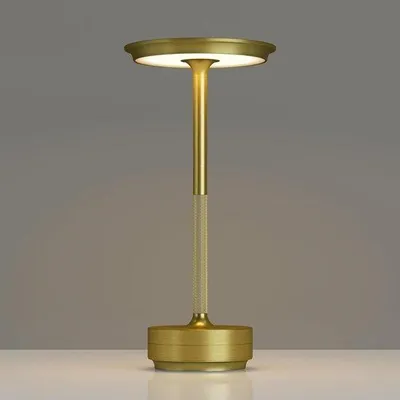 Produktbild von Draagbare LED-Tafellamp mit 3000mAh Akku - 3 Farben - Schaltbar - Außen - Terrasse - Goldernterleuchtet