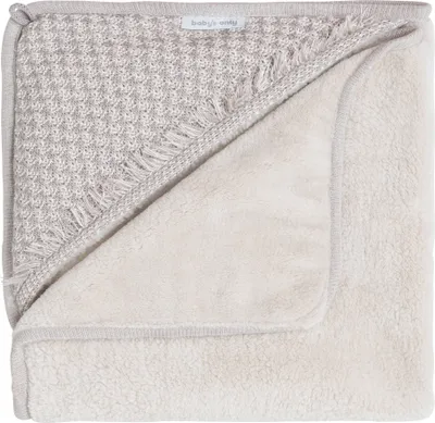 Produktbild von Baby's Only Einschlagdecke Happiness - Urban Taupe/Ecru - 75x75 cm