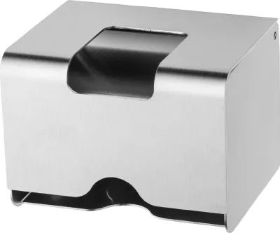 Produktbild von Tampon- und Bindenspender kompakt - Edelstahl - 75(H)x102(B)x86(T)mm