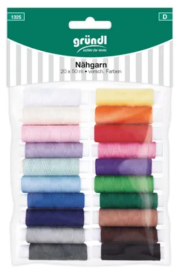 Produktbild von Gründl Nähgarn 20 x 50 m Garnstärke 40/2 verschiedene Farben