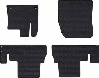 Image de Tapis de voiture 4 pcs Noir Caoutchouc