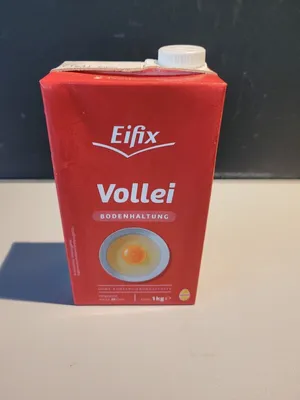 Produktbild von Eifix - Vollei hergestellt aus ca. 20 Eiern 1 kg Packung - Eier Ei flüssig ohne Konservierungsstoffe ideal für Rührei und zum Kochen (pasteurisiert)