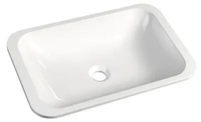 Zdjęcie produktu dla Sapho Japura - Umywalka wpuszczana 550x360 mm, bez przelewu, biała 50135