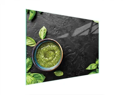 Image de Planche à découper en verre 40x30 Basilic