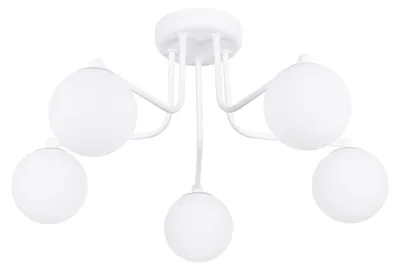 Zdjęcie produktu dla Lampa sufitowa ASTRAL biała 5xG9x8W szkło wym:29x58x64cm IP20 Sollux Lighting