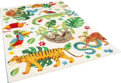 Produktbild von Kinderteppich | Spielteppich | Kurzflor | Verschiedene Motive, Größe:160x230 cm, Farbe:Bunt 2