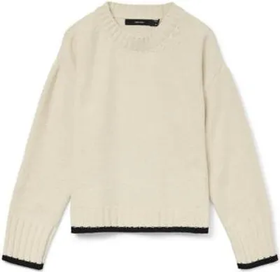 Produktbild von Vero Moda VMSHADOW LS O-NECK PULLOVER BOO Birch/W. MERMAID M