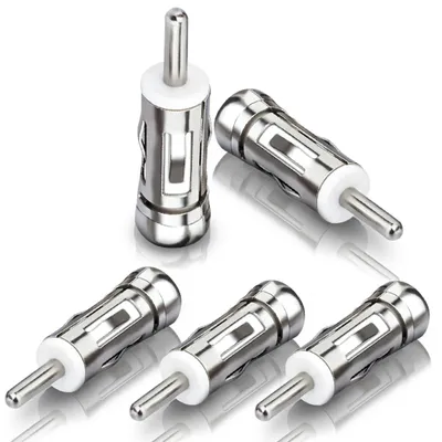 5x DIN-Stecker auf ISO-Buchse Adapter für DAB/FM Radio