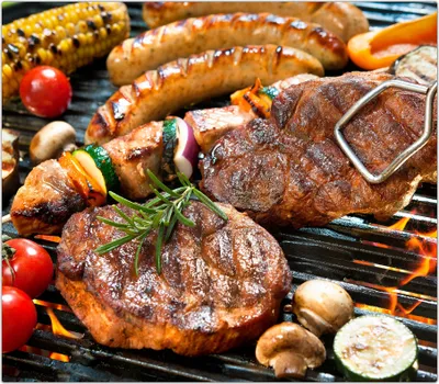 Produktbild von Spritzschutz Herdabdeckplatte Schneidebrett aus Glas Gemüse und Fleisch 1-Teilig (60x52cm)