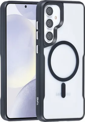 Immagine prodotto di Custodia posteriore TUNIQ per Galaxy S24 Plus - Silicone Magsafe - Nero